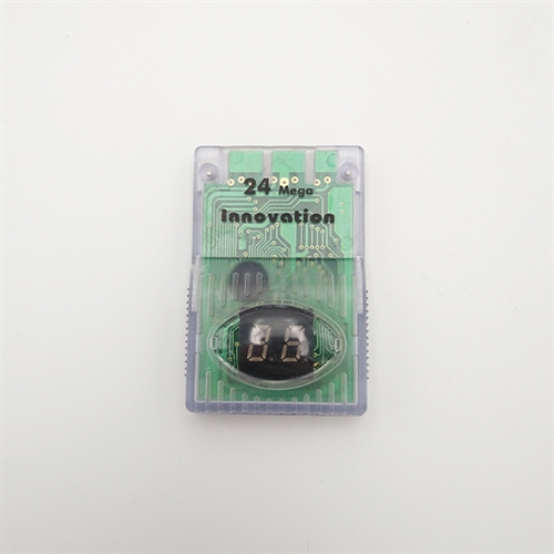 Uoriginalt Memory Card - 24 Mega - Clear - Playstation 1 Tilbehør (Genbrug)